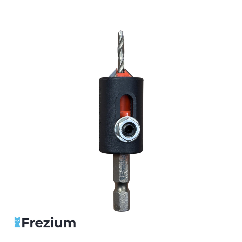 Зенковка по дереву с ограничителем "Frezium" D3.0x10 S6.35; ZK-801-3.0 Зенковка по дереву с ограничителем "Frezium" D3.0x10 S6.35; ZK-801-3.0
