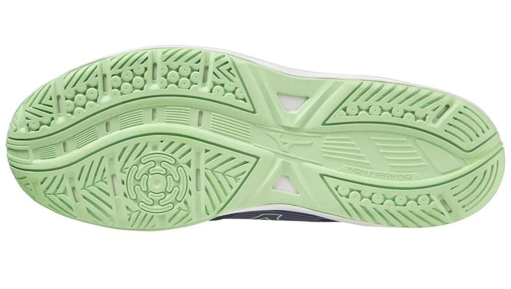 Мужские кроссовки для сквоша/бадминтона Mizuno Cyclone Speed 4 - eveblue/techgreen/iolite