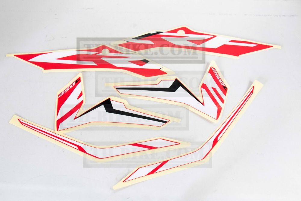 86831-KZZ-D10ZA. STRIPE, R. SIDE COVER *TYPE1*. Honda CRF250L-M original decal on the side cover
