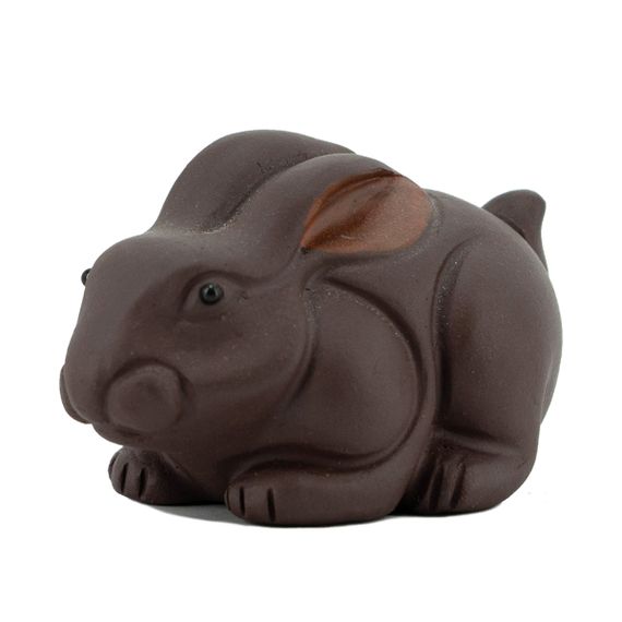 Глиняная чайная игрушка коричневый "Грызун"