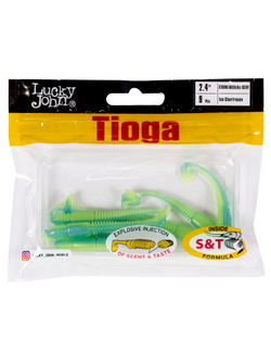 Виброхвосты съедобные LJ Pro Series TIOGA 2.4in(6,2 см), цв. T57, 9 шт.