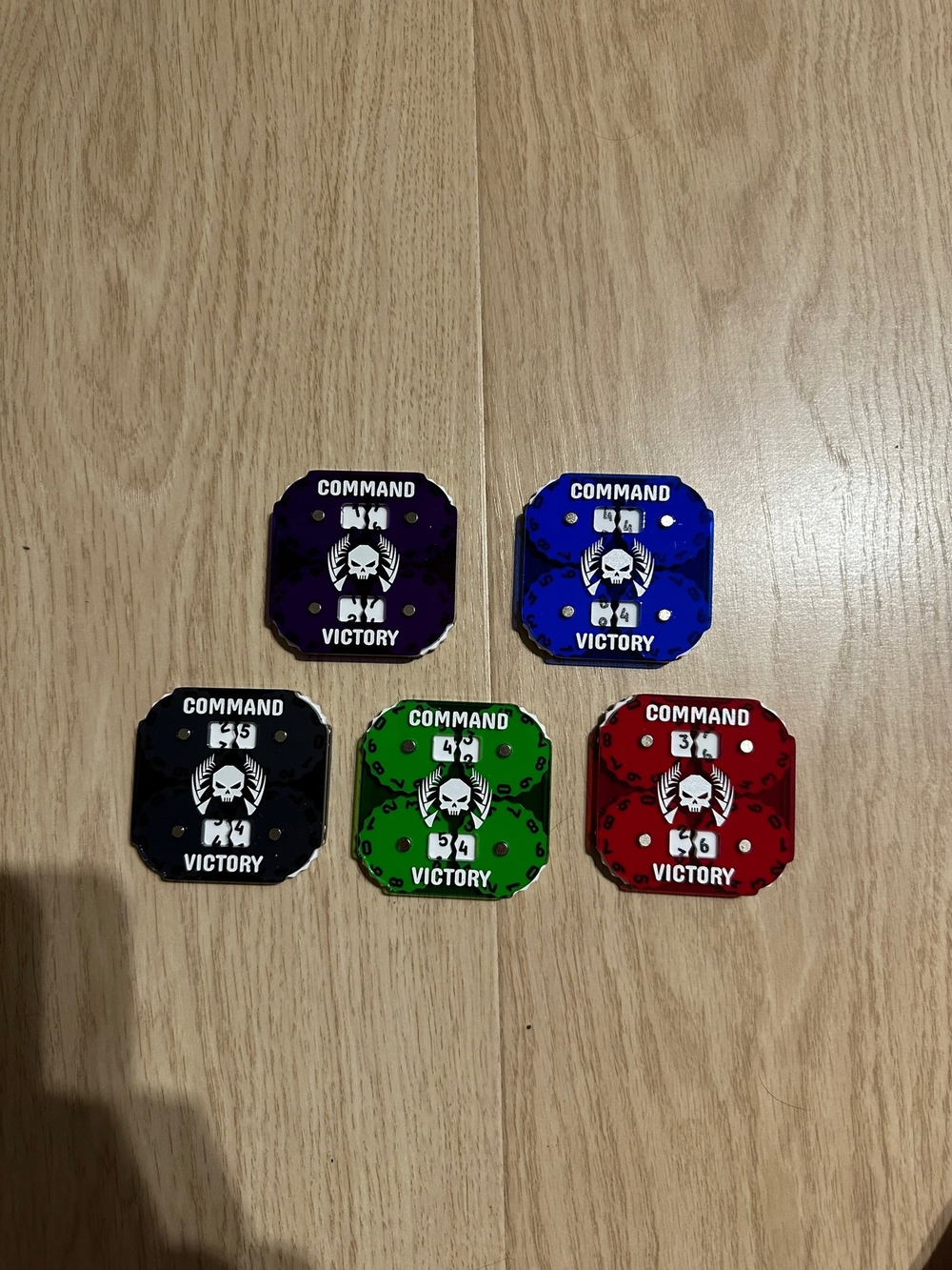 Square Counters, two tracks. Violet