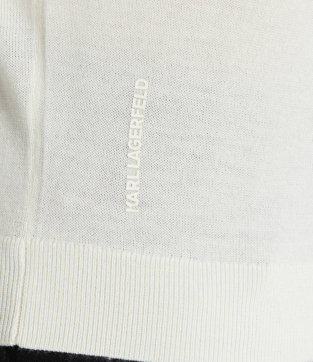 Хлопковый гольф Karl Lagerfeld - кремовый(655014 534399)