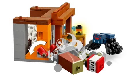 Конструктор LEGO Minecraft 21269 Экспедиция на рудник Броненосец