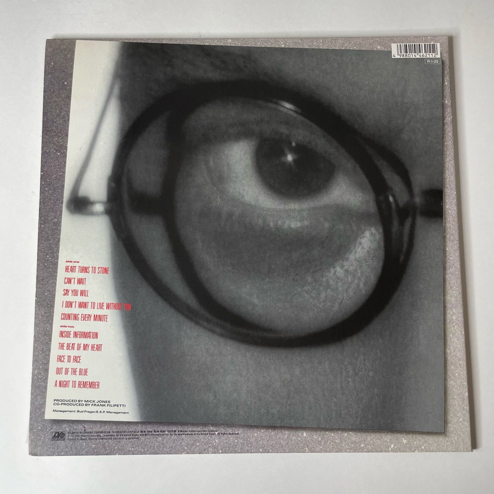 Винтажная виниловая пластинка LP Foreigner Inside Information (Japan 1988) (Obi) The Beat Of My Heart