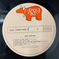 Винтажная виниловая пластинка LP Eric Clapton (Япония 1980) (Оби)