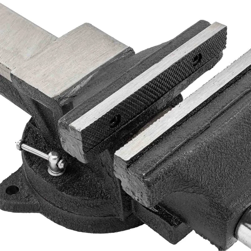 Тиски стальные поворотные с наковальней 8''(200мм) FORSTIME FT-6540108