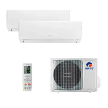 Мультисплит система на 2 комнаты Gree GWH09AGAXA-K6DNA4C/I x 2 / GWHD(18)NK6OO (LC)(LH)