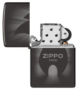Зажигалка ZIPPO Radiant с покрытием High Polish Black, латунь/сталь, черная, глянцевая, 38x13x57 мм,