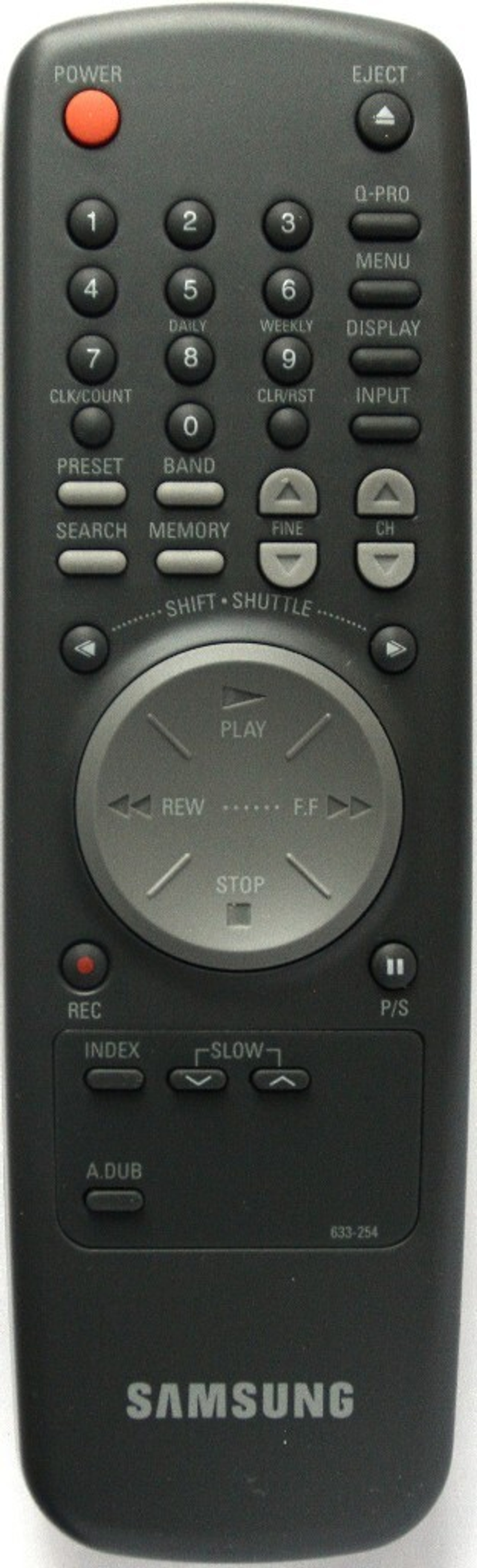 Пульт для SAMSUNG 633-254 VCR