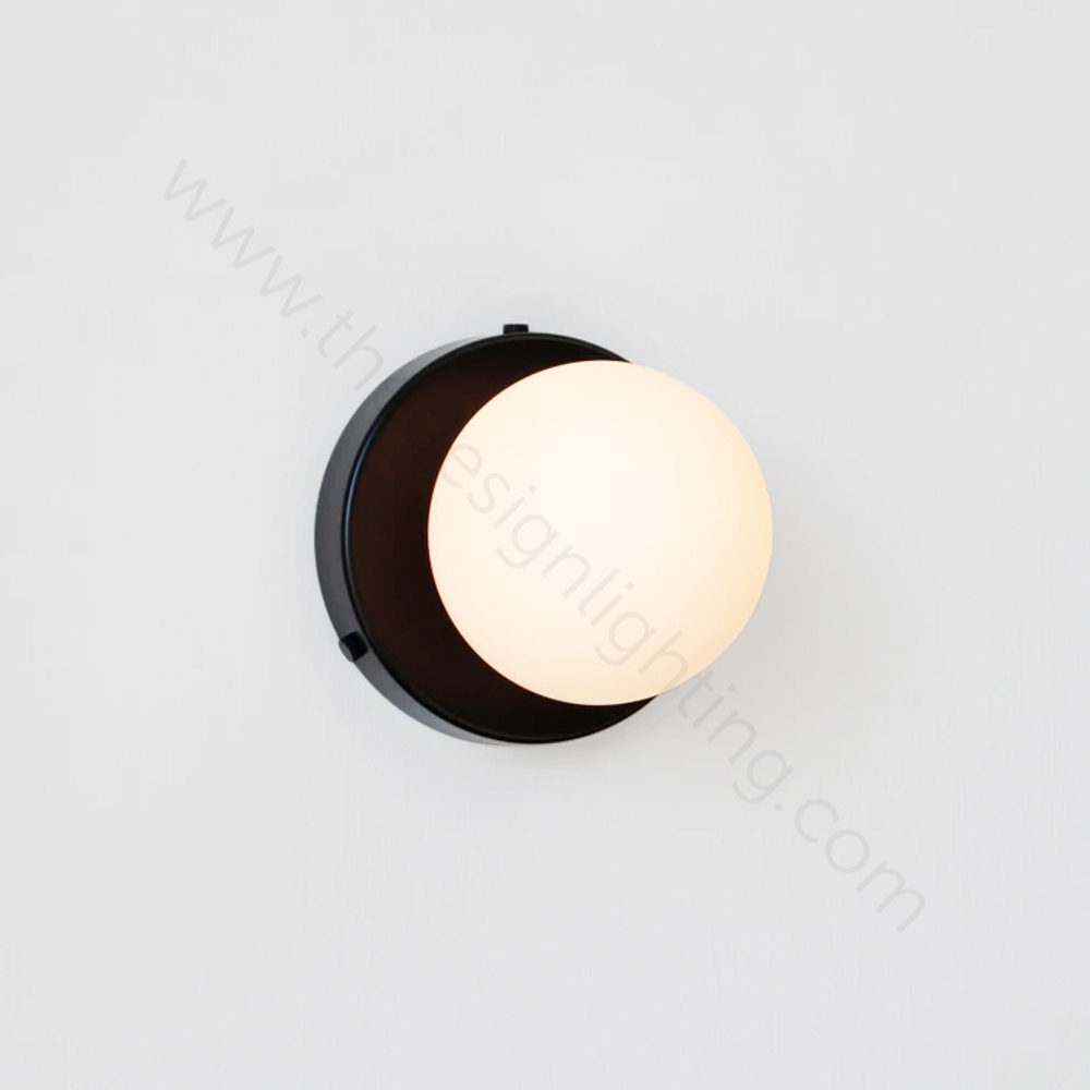 Wall lamp H1817 Orb Surface Mount (Black)