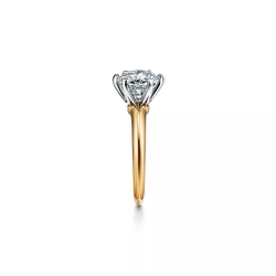 Кольцо из жёлтого золота с бриллиантом 0.22 карат💠Tiffany ✨exclusive✨ Единственное в наличии