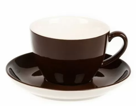 Чайная пара Barista (Бариста) 300 мл, коричневый цвет