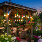 INBLOOM Фонарь садовый 15х5см, 1.1м, 3хААА, 1LED*белый, пластик