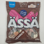 Fazer Конфеты жевательные ассорти фруктовые Assa +Choco, 220 г (из Финляндии)