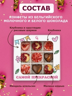 Конфеты шоколадные коробка набор подарочный Анечке