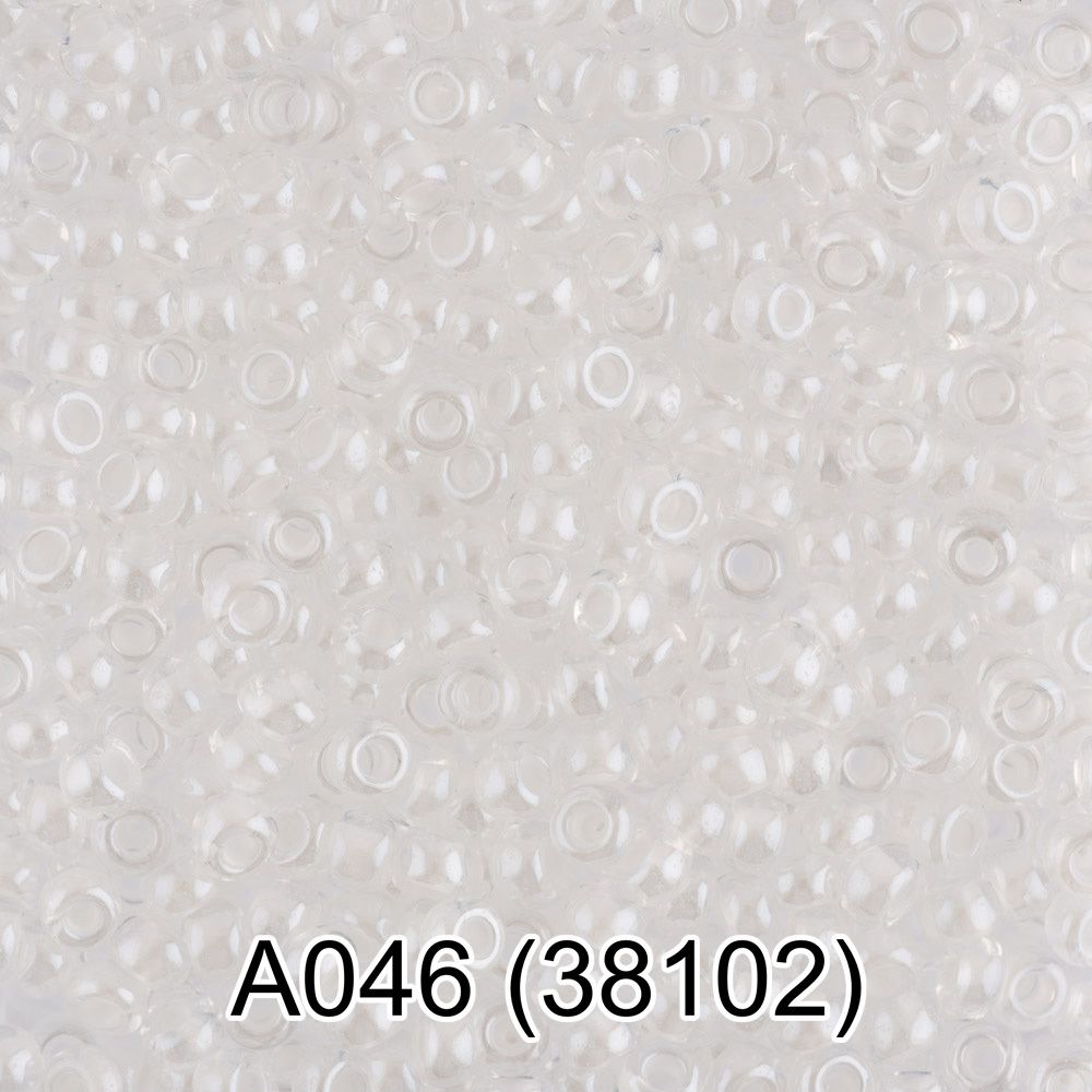 Бисер Gamma 10/0 (2.3 мм), 50 г, A046 белый, 38102, круглый 1