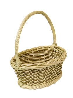 Корзинка овальная подарочная, арт. NO320GRW, 32х22х11 см, высота с ручкой 30 см
