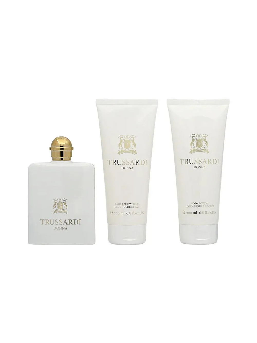TRUSSARDI DONNA lady set (100ml edp + 200ml b/lotion + 200ml sh/gel)