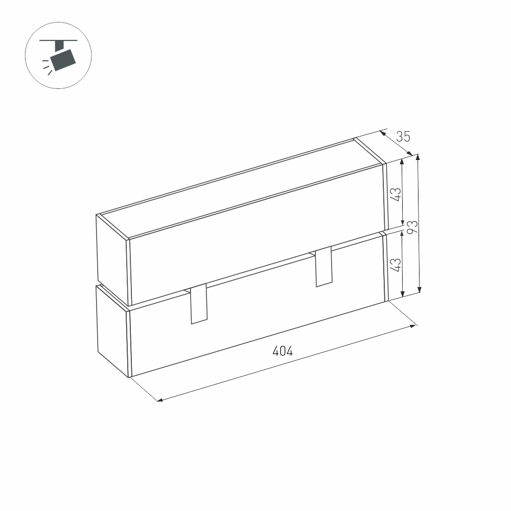 Светильник MAG-FLAT-FOLD-45-S405-12W Warm3000 (BK, 100 deg, 24V) (Arlight, IP20 Металл, 3 года)