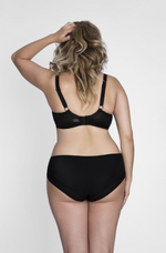Однотонный бюстгальтер plus size на косточках с чашками из микрофибры (Размер: 80I) (Цвет: телесный)