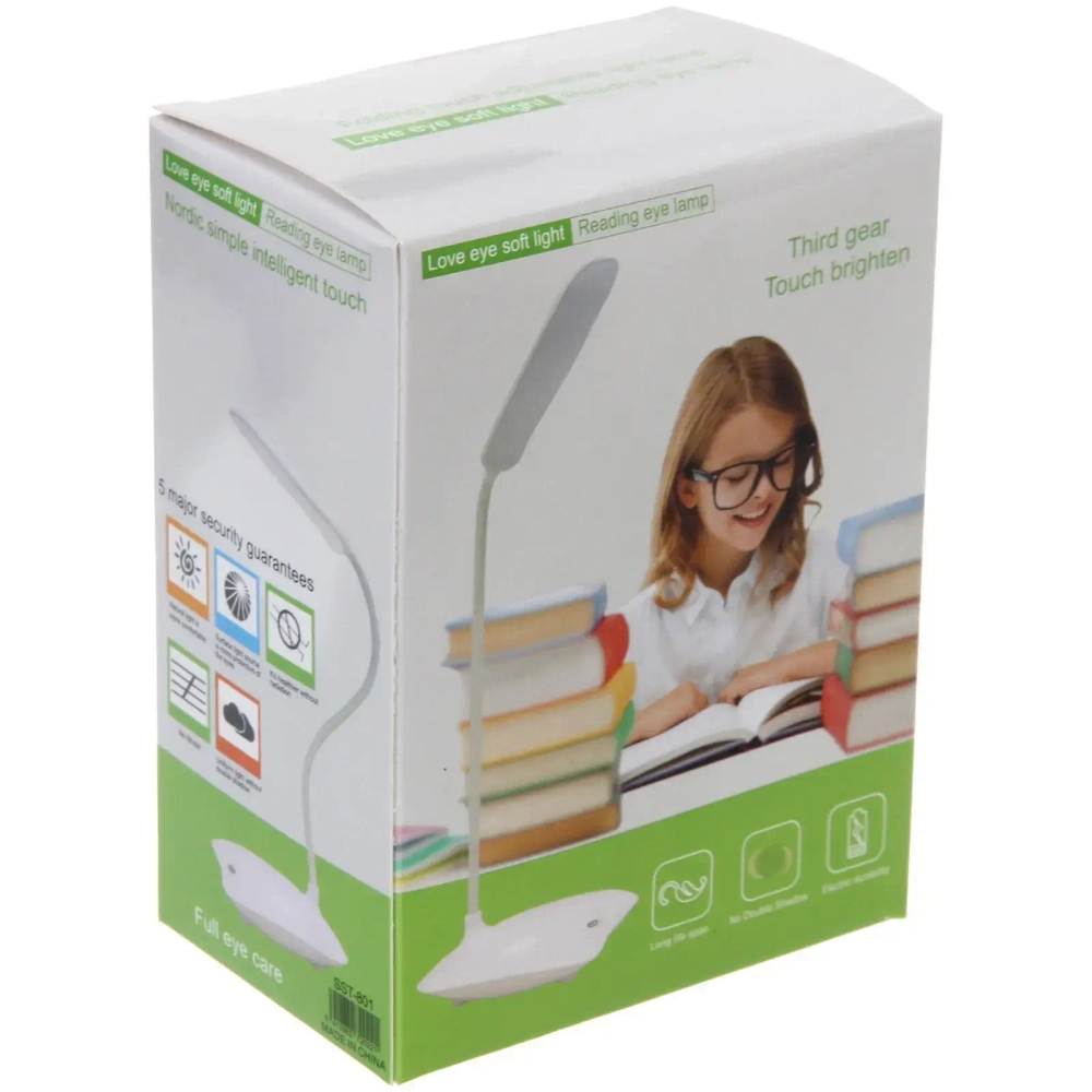 Настольная лампа «Classic» LED 30*10*5 см, USB, 2.5w 5v, Розовый