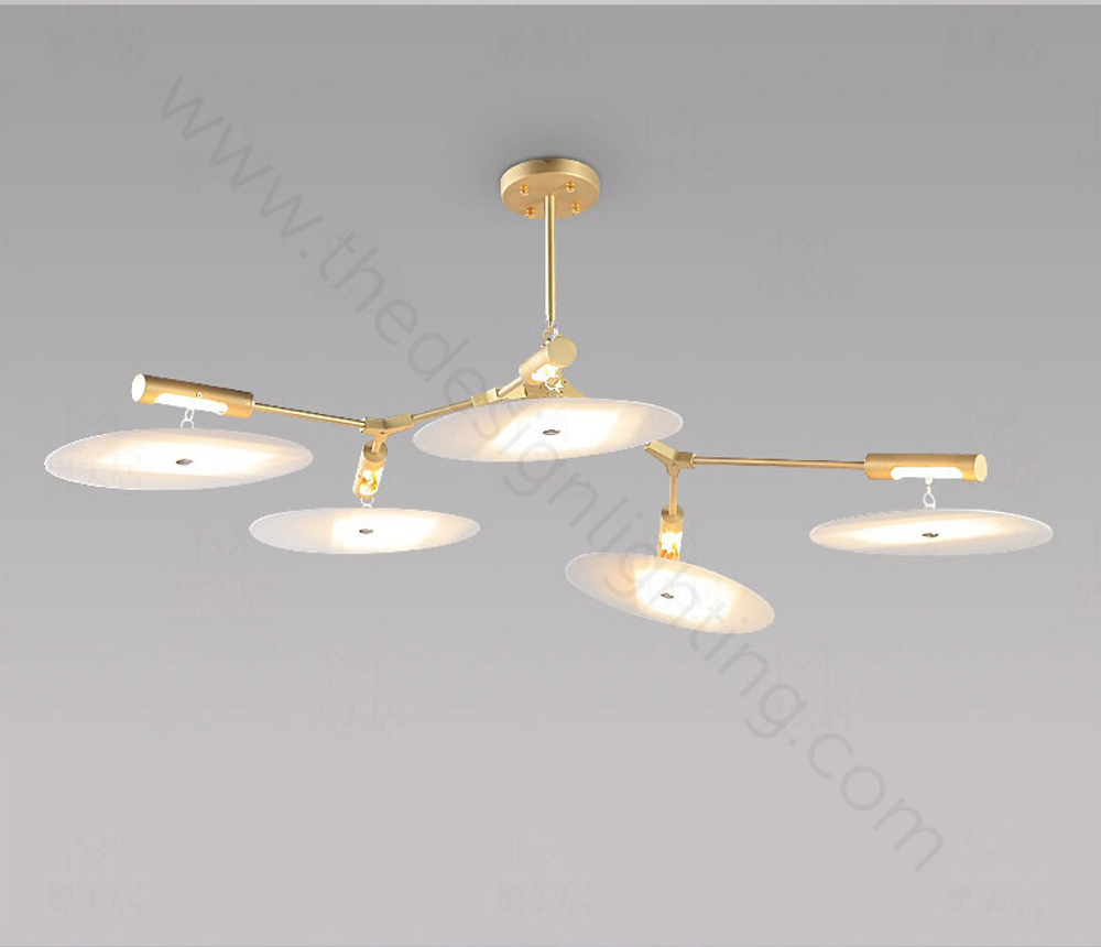 Ceiling design lamp  Branching Discs by Lindsey Adelman (11 lampshade ов,  Black)