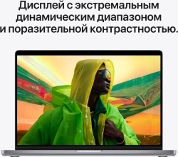 Ноутбук Apple MacBook Pro A2485 M1 Pro 10 core 16Gb SSD1Tb/16 core GPU 16.2" Liquid Retina XDR (3456x2234) macOS grey space WiFi BT Cam (MK193RU/A)