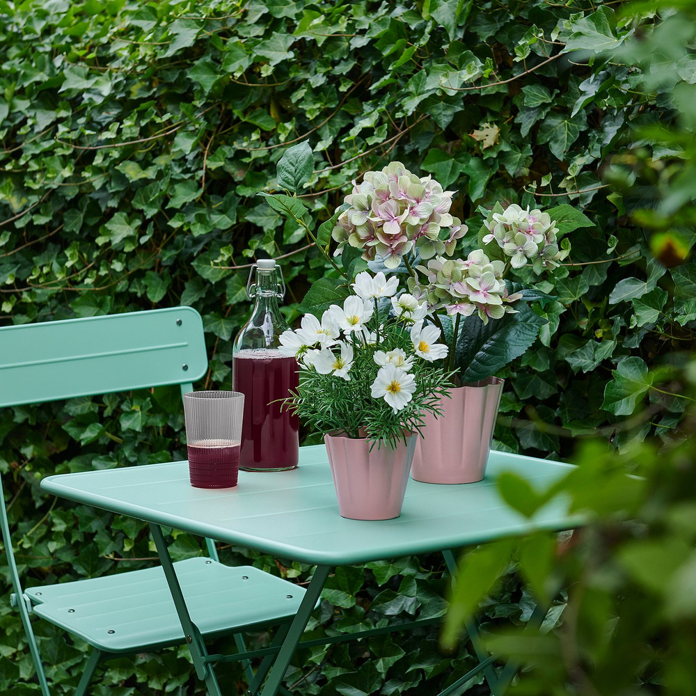 IKEA KVASTSPIREA  (ИКЕА КВАСТСПИРЕА)  -  Кашпо - для дома и улицы, розовый 12 см