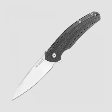 Нож скл. фикс"Grey Titanium Nitride"кл.белый,рук.титан,клипса