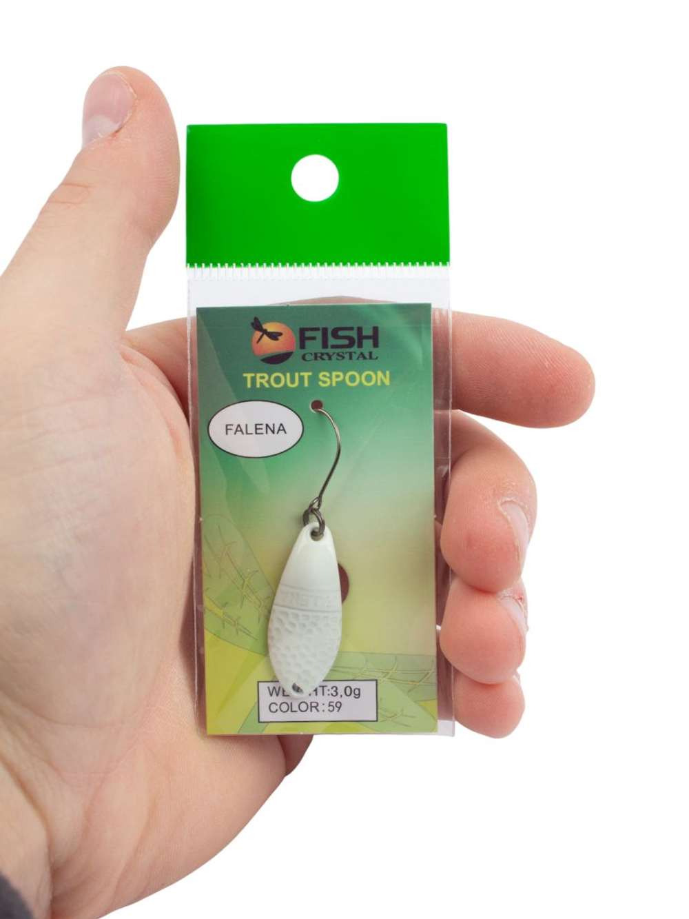 Блесна Fish Crystal FALENA 30 мм 3г на форель цвет 59