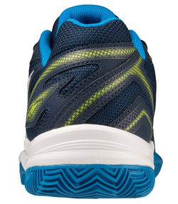 Мужские кроссовки теннисные Mizuno Break Shot 4 CC - dress blue/jet blue/sulphur spring