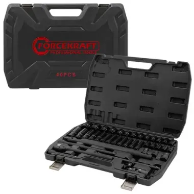 Набор инструментов 40пр. 1/2''6pt FORCEKRAFT FK-6401-5MPB