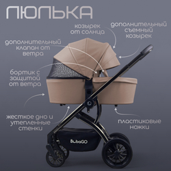 Модульная коляска BubaGO Lotta 3в1 LIMITED