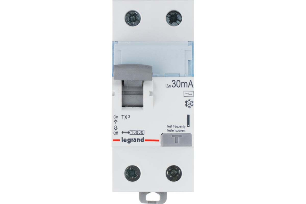 Выключатель дифференциального тока УЗО ВДТ 2П 25A 30ma -AC Tx3 Legrand