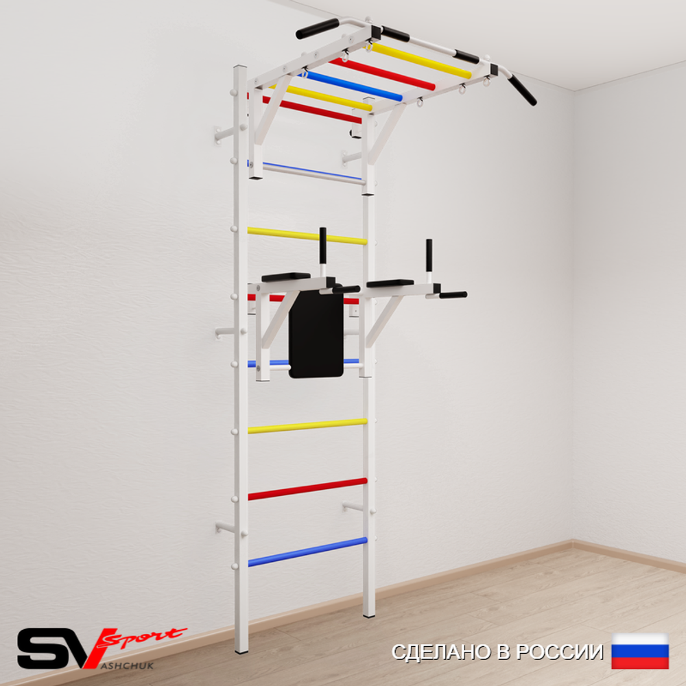 Шведская стенка Sv Sport усиленная 622 (Турник рукоход/Брусья)