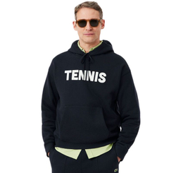 Мужская теннисная футболка Lacoste Tennis Print - black