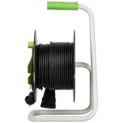Удлинитель силовой ЭРА GREEN LINE GAZ-2x0.75-30m Greenline на катушке пластик 1 розетка без заземления 30м ПВС 2x0.75мм2 | Электротовары