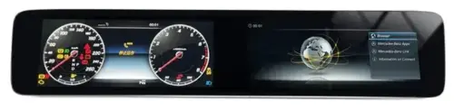 Магнитола для Mercedes-Benz E-класс (W213) 2016-2018 NTG 5.5 - Kuberg MRW-M1202 мониторы 12.3", Android 12, Быстрая, 4G SIM-слот, CarPlay