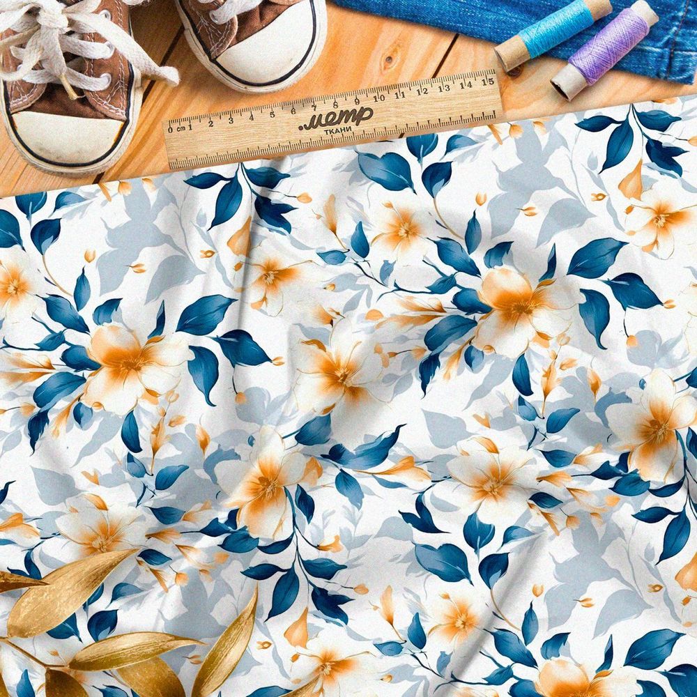 Ткань премиум Оксфорд 600D цветочные грезы