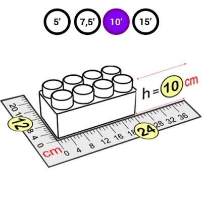 Элемент фиолетовый для конструктора Outdoor