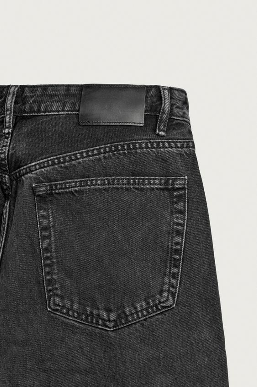 ZARA ДЖИНСЫ LOOSE FIT В ПОЛОСКУ, ЧЕРНЫЙ