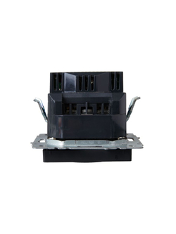 Розетка BRITE РЮш10-1-БрЧ 16А с USB A+A 2.1А с заземл. защ. шторки механизм черн. IEK BR-R14-16-U21-D21-K02