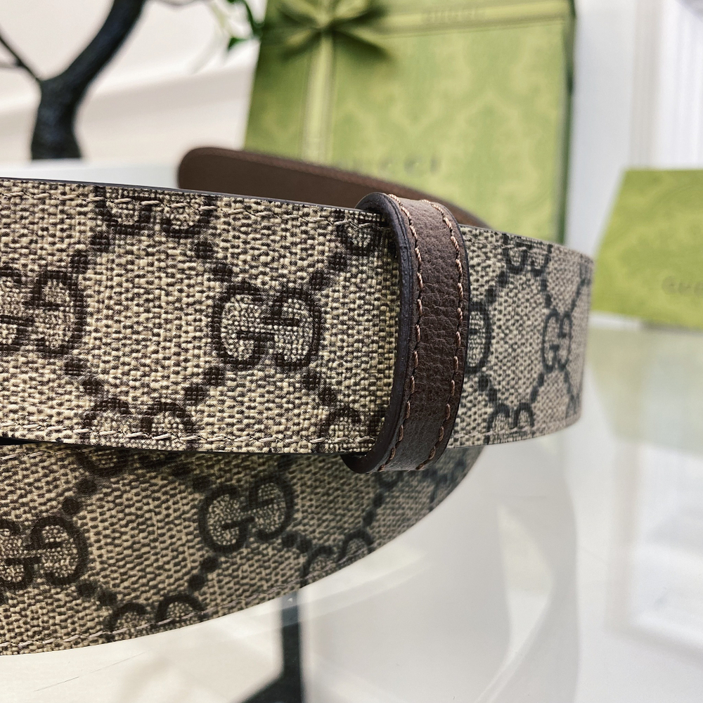 Gucci Двухсторонний кожаный ремень