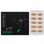 Капсулы Erotist SEX DRIVE, для мужчин, для повышения либидо, 10 капсул
