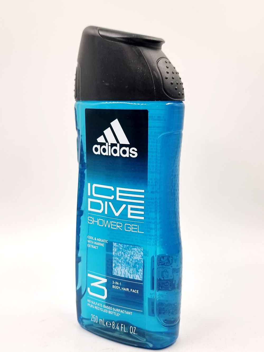Гель для душа Adidas Ice Dive 3в1 с морским экстрактом 250 мл (Испания)