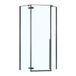 Душ ограждение Loranto NEO 90x90x195 прозрач  стекло 8 мм, Easy clean, черный, без поддона 822105
