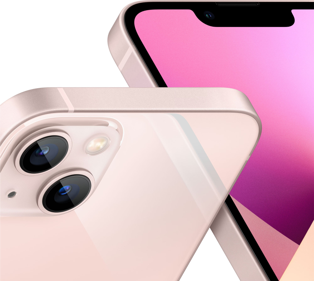 Смартфон Apple iPhone 13 128 ГБ,Dual: nano SIM + eSIM, розовый