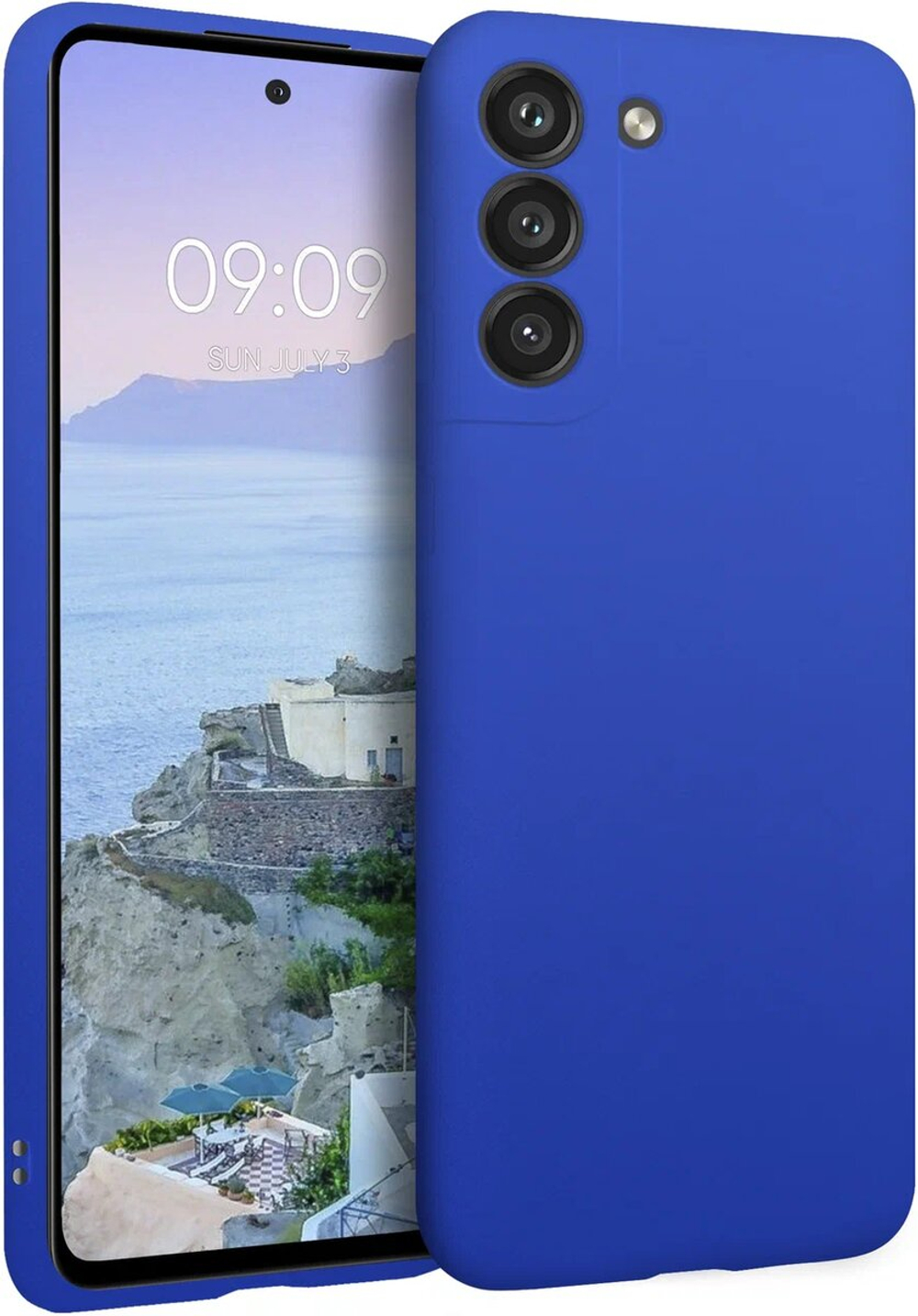 Мягкий Soft Touch чехол из силикона для SAMSUNG GALAXY S21 5G (не ULTRA / FE / PLUS!) с бархатной подкладкой