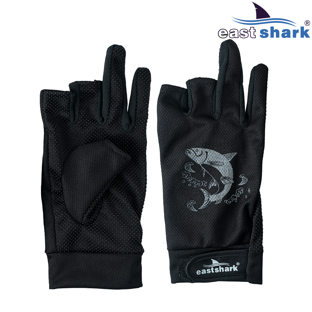 Перчатки рыболовные EastShark G24 черные XL
